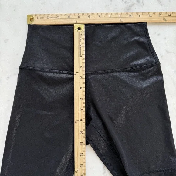 Lululemon Align High-Rise Short 8" Shine Radiate Foil Print Black Size 6 - Picture 5 of 8